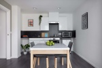 Studio Kitchen with all the amenities at Sharman Court in Sheffield