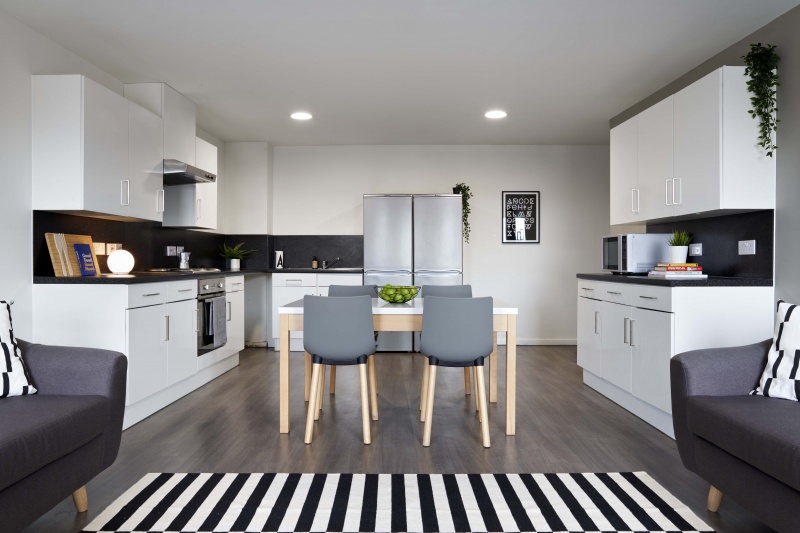 Well-equipped kitchen in a Shared Flat at Sharman Court