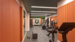 on-site gym at The Leather Works, accommodation for students