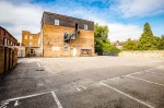 Parking area behind Crosstrend House student accommodation