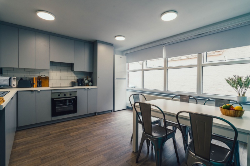 Fully equipped kitchen in Pennine House student residence