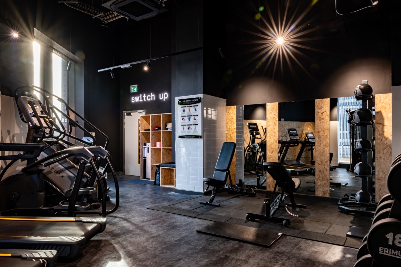 Modern gym facility at Compass Birmingham