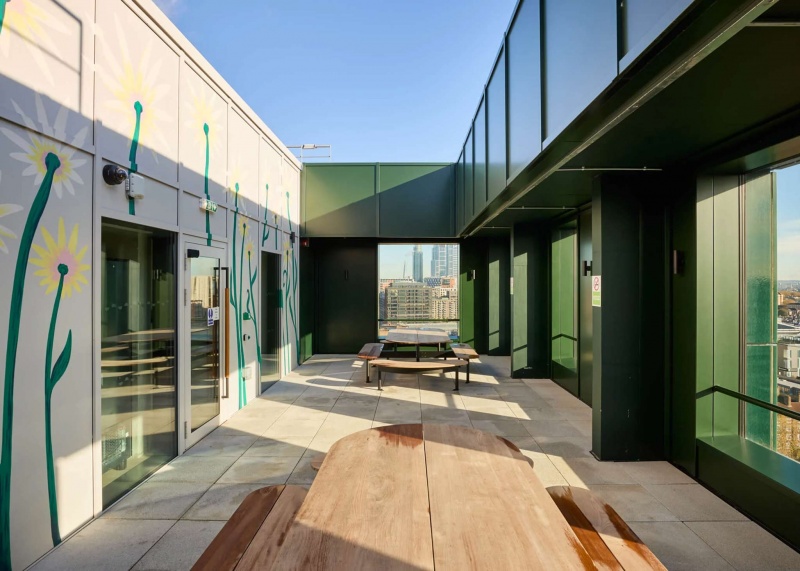 social space terrace Urbanest BatterseaLondon
