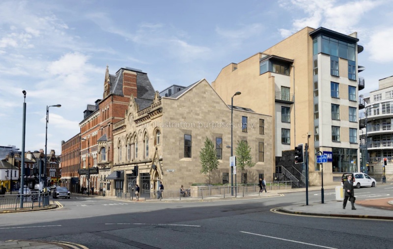 contemporary exterior of 26 Great George Street student accommodation in Leeds