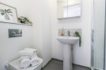 Modern bathroom at The Nest student accommodation Leicester