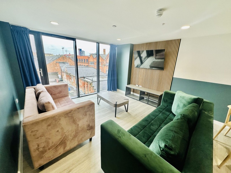 Spacious and modern share space at the Nest with comfortable sofas and bright windows