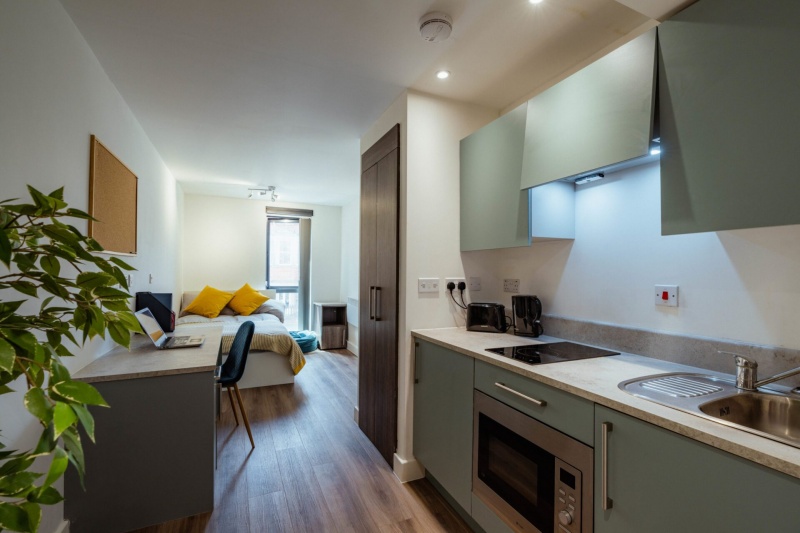 Bright studio in The Nest, student accommodation in Nottingham