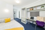 View of a Deluxe Ensuite room at the student accommodation Quayside Court, Newcastle