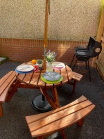 BBQ Area, terrace at the Blockyard Apartments by Almero