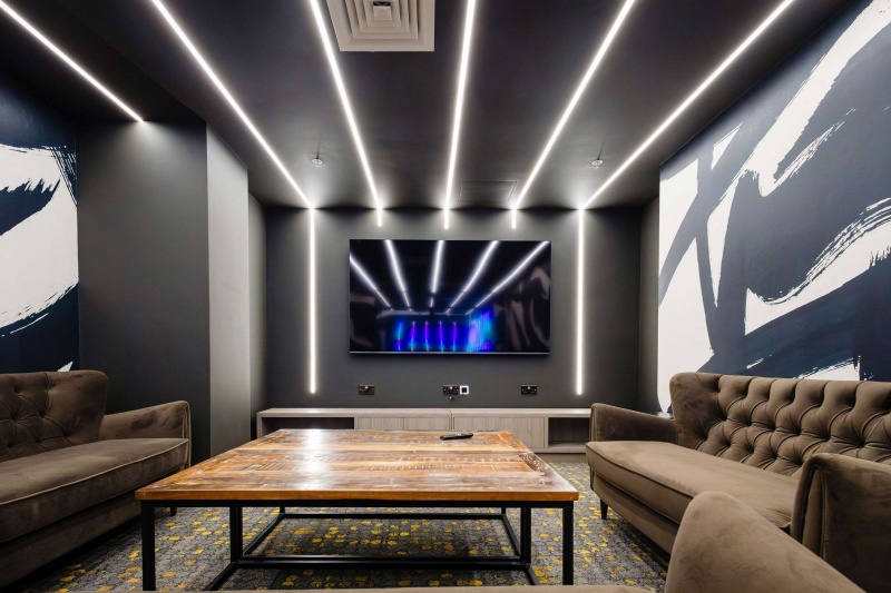 Cinema room at London South Bermondsey student accommodation by YourTribe