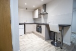 Kitchen apartment at the Trinity Hall accommodation