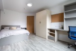 view of a student room at the Trinity Hall Leeds