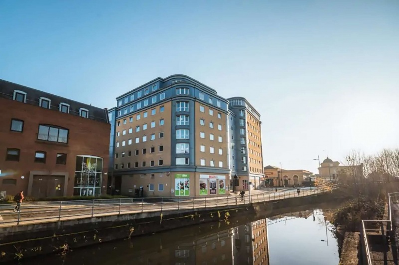 Building Exterior: The Junxion student accommodation building exterior in Lincoln.