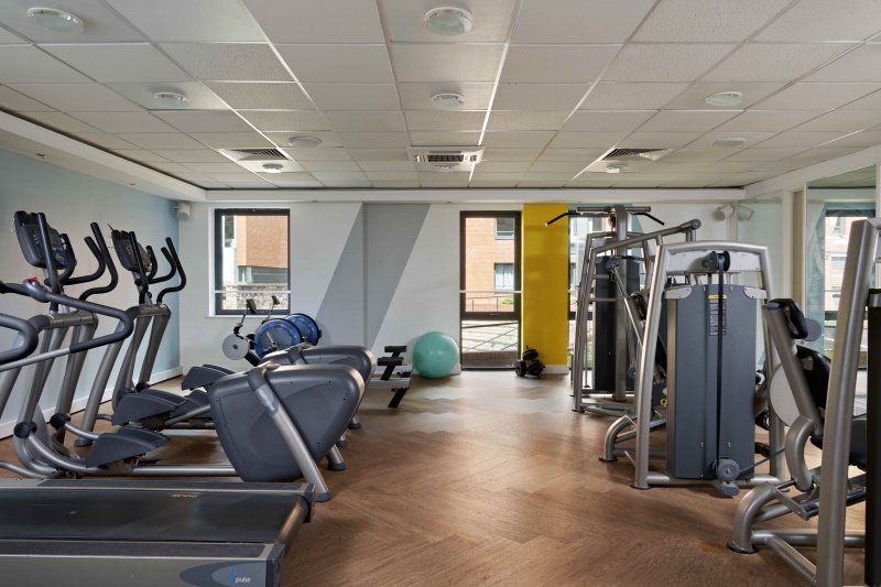 Fully equipped on-site gym at Central Quay, Sheffield