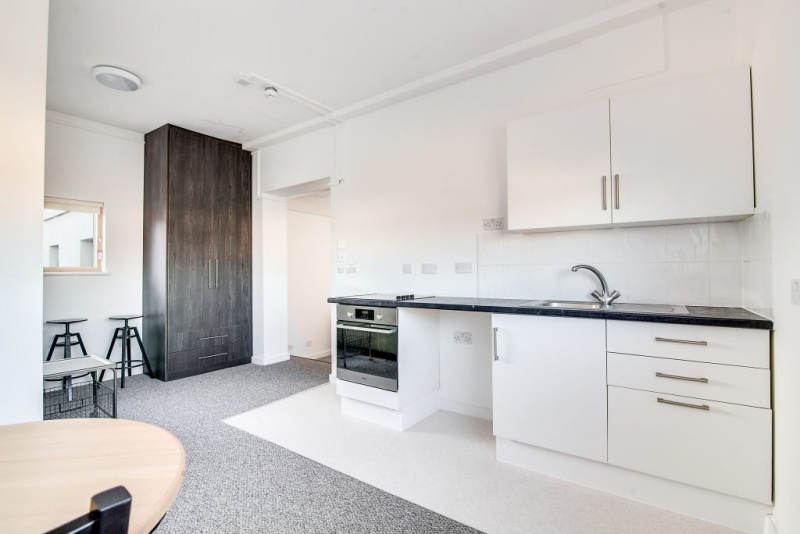 New Malden Hall One Bedroom Apartment Kitchen