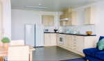 Shared kitchen with modern appliances at Polhill Park student accommodation