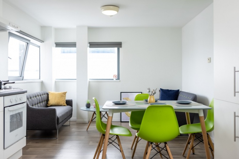 Lyme Regis House Shared Kitchen and Lounge